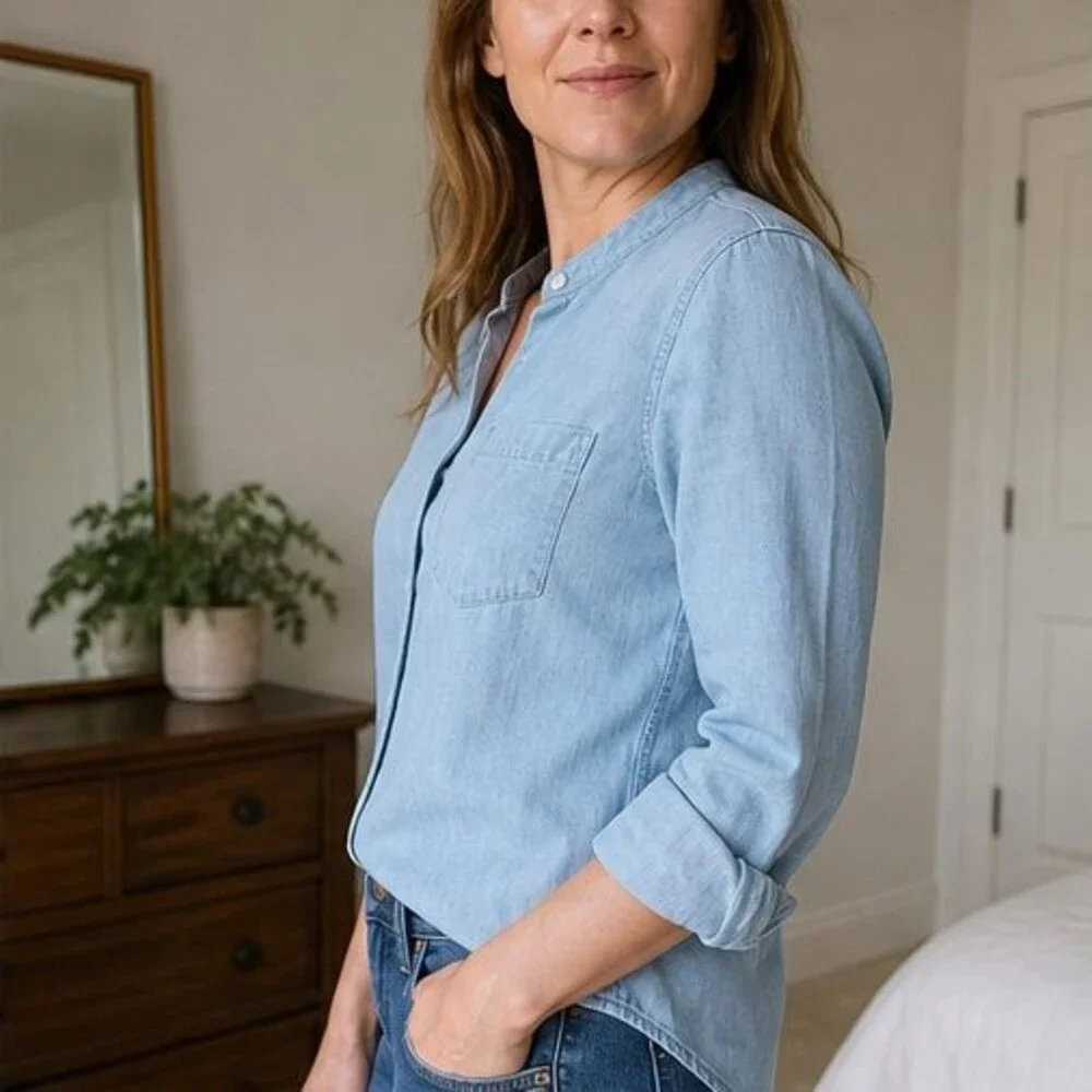 Emerald Tie Neck Blouse